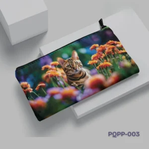 Wildflower Cat Pencil Pouch