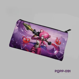 Pink Bear Game Pencil Pouch