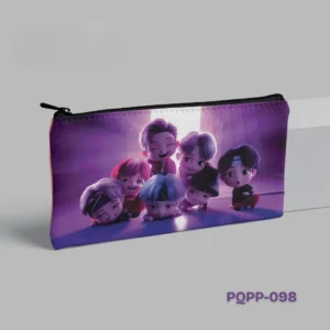 BTS Cartoon Pencil Pouch