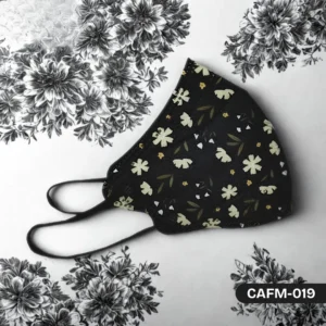 Black Hawk Floral Face Mask