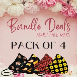 Pack of 4 Adult face Masks