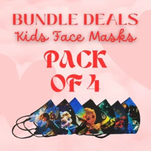 Pack of 4 Kids Face Masks